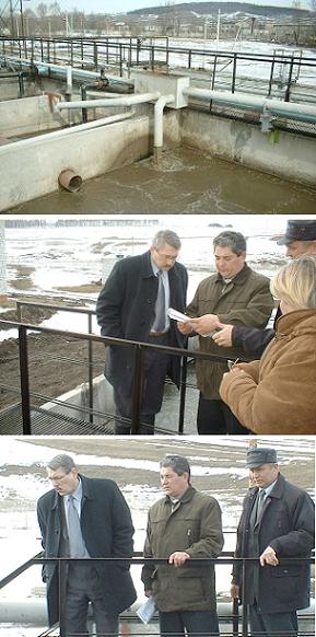 14:37 Министр  энергетики и ЖКХ ЧР В.Г.Ковалев посетил строящиеся очистные сооружения в г.Козловка